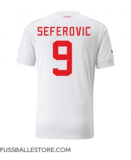 Günstige Schweiz Haris Seferovic #9 Auswärtstrikot WM 2022 Kurzarm